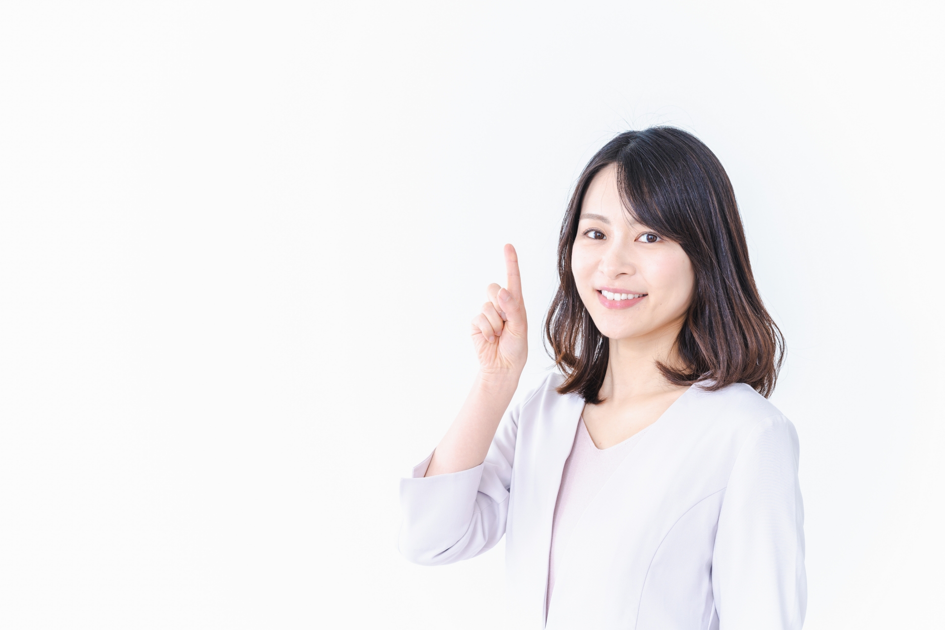 人差し指を立てる