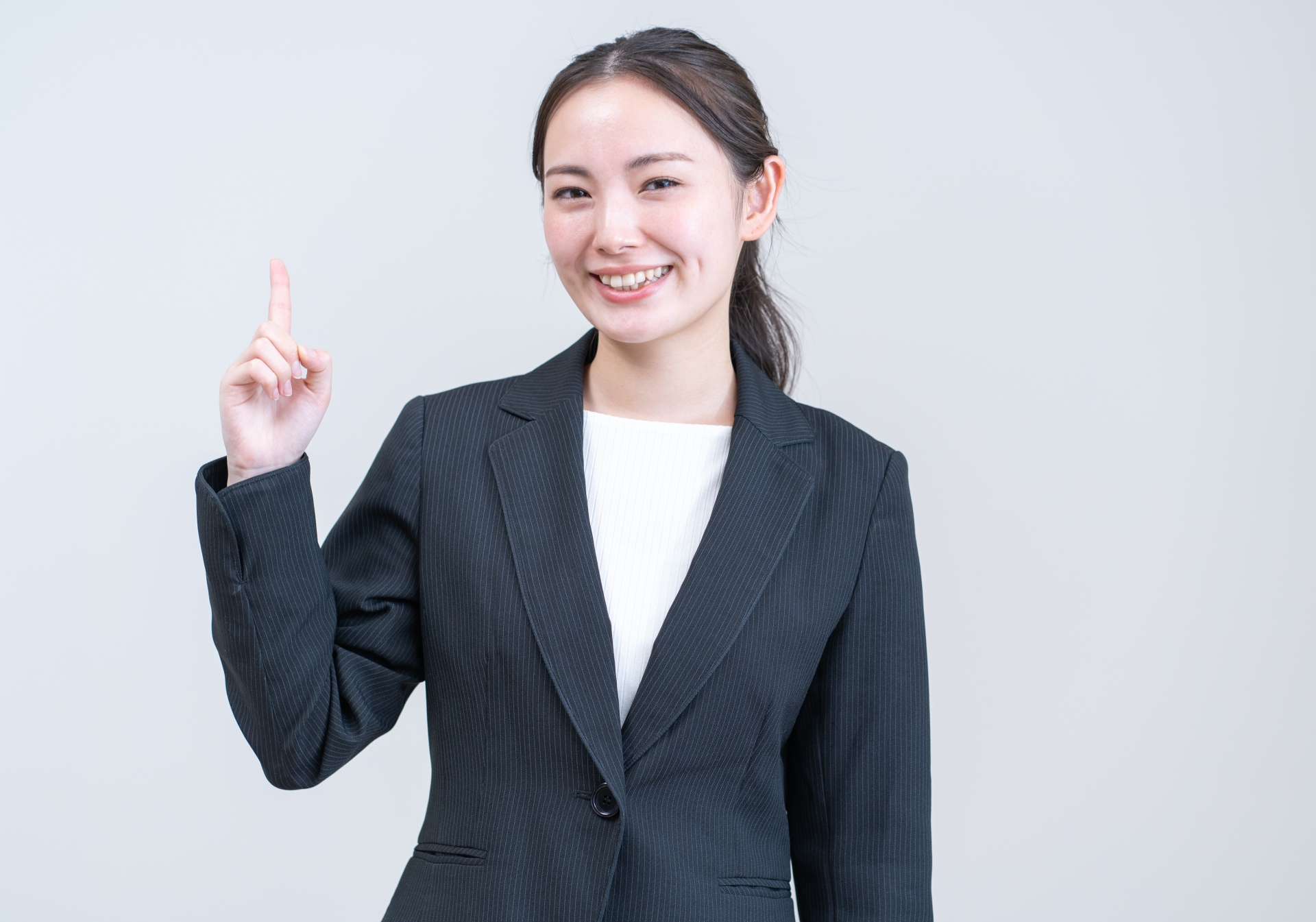 人差し指を立てる