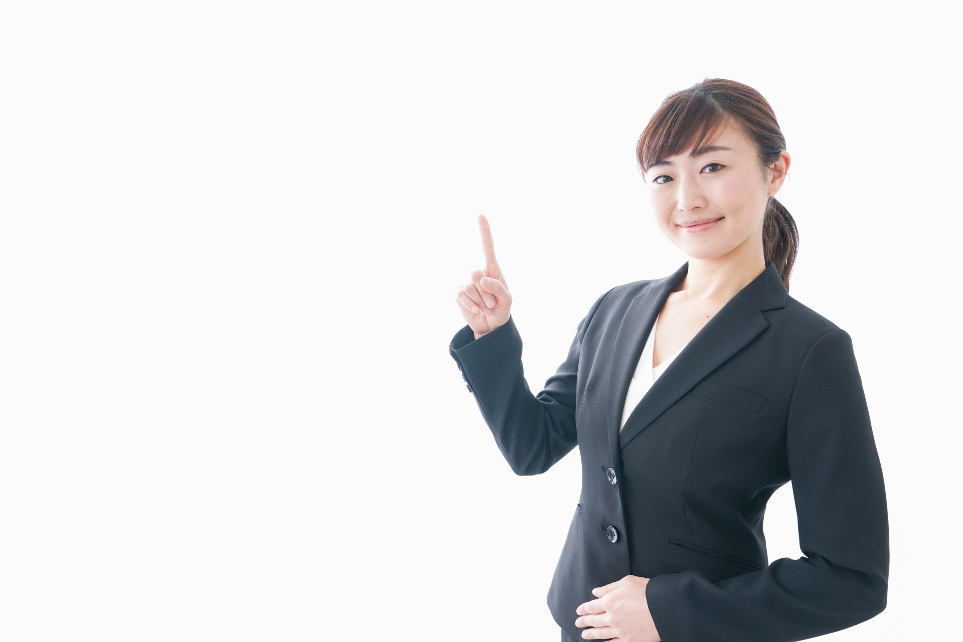 人差し指を立てる